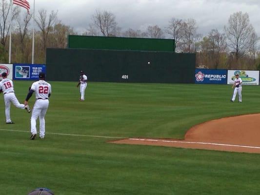 Atlanta Braves practicing before Braves  futures game at State Mutual Stadium