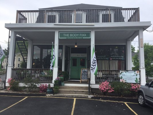 A view from the street of this historic building, originally built as a general store in the 1890's