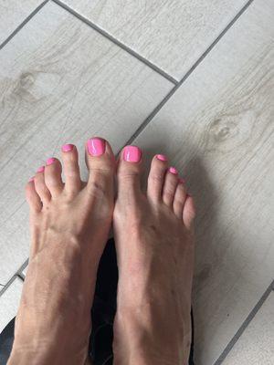 Pedi with 124 color