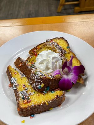 Fruity Pebbles Toast