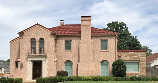 Tile roof, City Roofing Company.