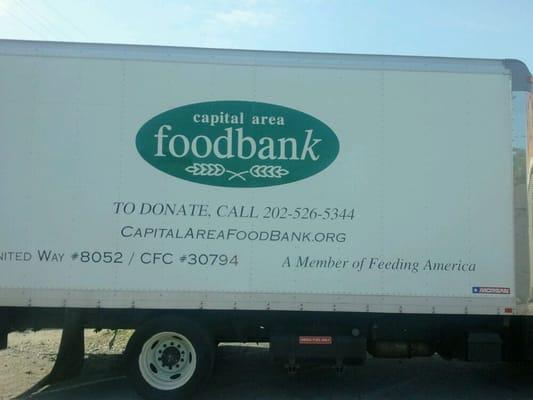 One of the many trucks. Great.volunteer opportunity