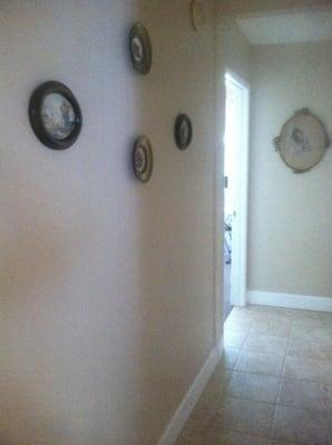 our remolded floor and family pictures hung everywhere. we love family.