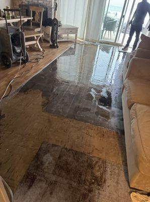 Water extraction and floor removal