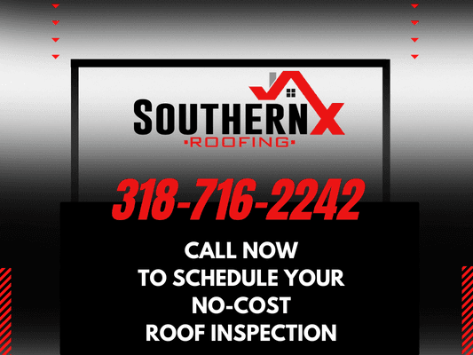 Call Now to schedule your no-cost roof inspection! 318.716.2242