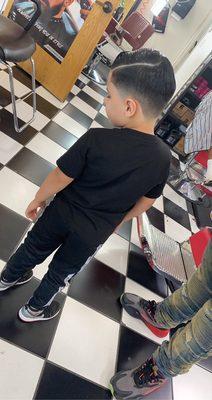 Kids taper fade