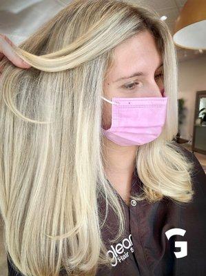 A beautiful beach blonde balayage highlight to brighten your days.