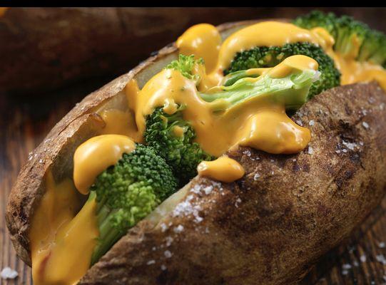 Jumbo Broccoli and Cheese Baked Potato