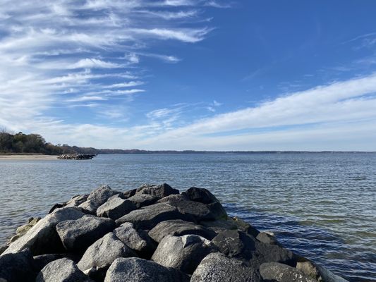 Beach, River,  and Rocks @ Fort Boykin