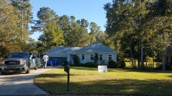 White roof golf course