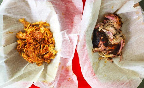 Pulled chicken & pork