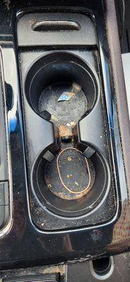 Dirty cupholder