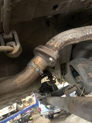 Exhaust weld job