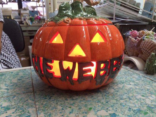 Personalized pumpkin