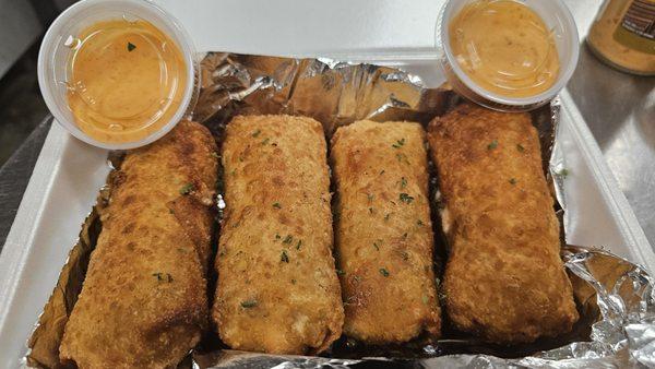 Crab and crawfish Egg rolls