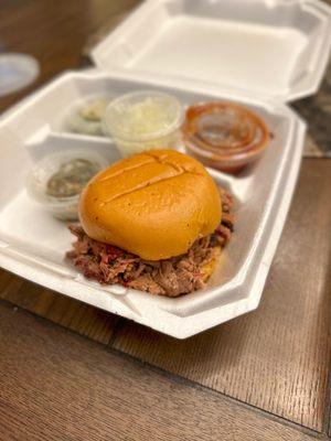 very tender Brisket Sandwich