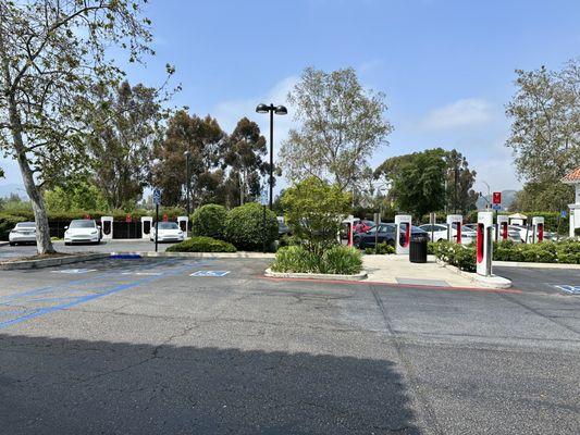 Tesla Supercharging Station.