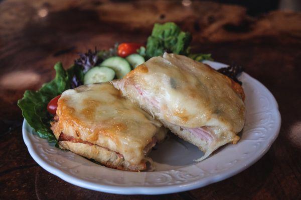 Croque Monsieur with Side Salad option