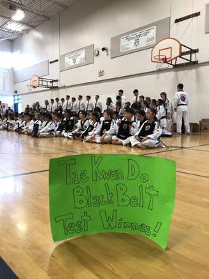 Black Belt testing