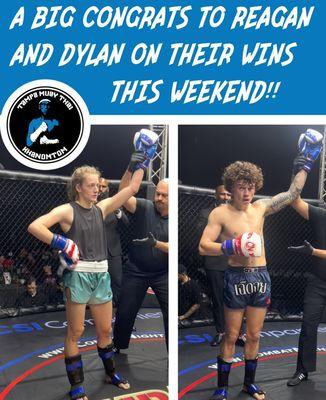 Reagan and Dylan bringing home their wins this weekend