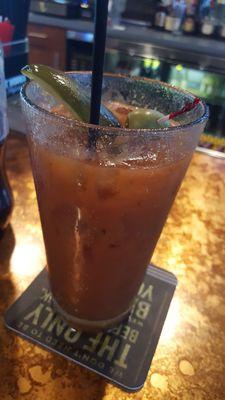 Lacks in service but bloody mary was tasty and made with local vodka.