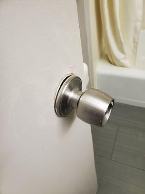 Door knob falling apart