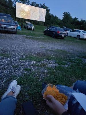 Seeing Twister. Nachos from concession stand.