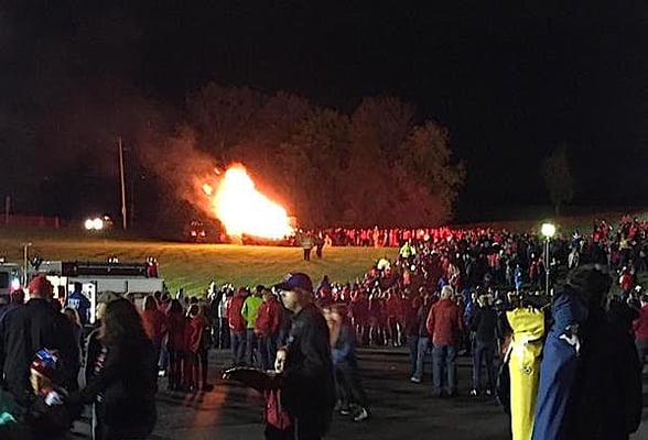 Homecoming bonfire