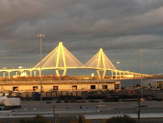 View of the Ravenel Bridge from SnapCap's office.