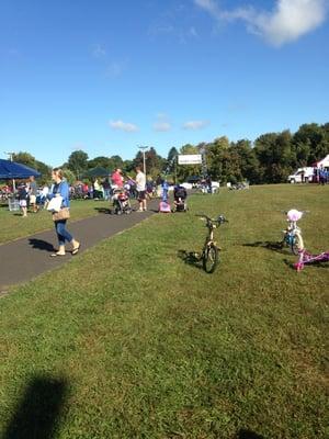 The starting line for the 3rd Annual Bike the Basin event.