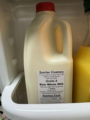 Raw milk