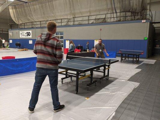 Ping pong tables