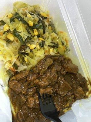 Curry Goat and Veg