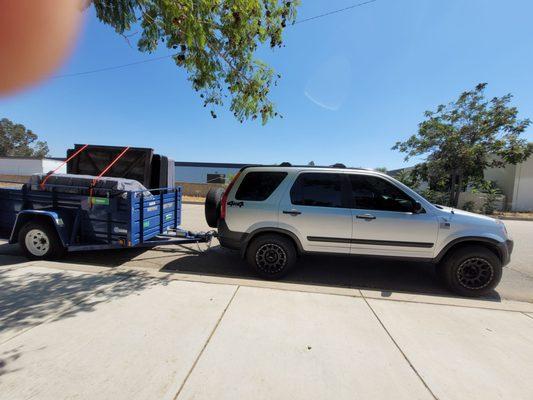 CRV towing 3k lbs over 100 miles with "Blown Head Gasket"