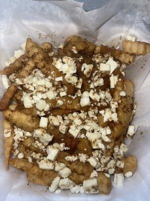 Feta and Greek dressing frys