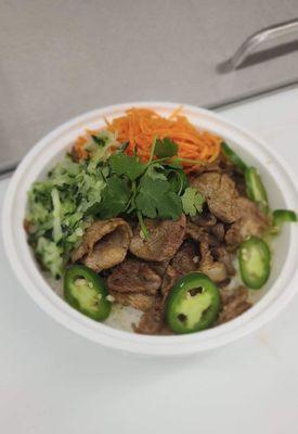 Sauteed Pork Rice Bowl