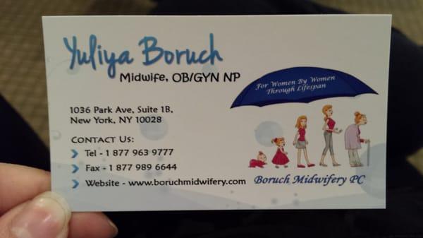 Her business card.