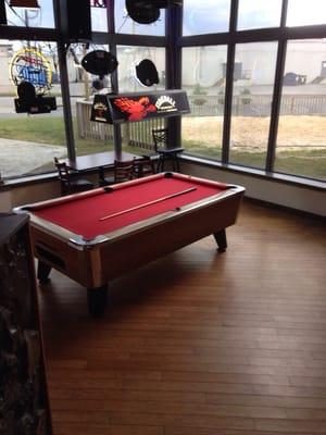 Pool table area