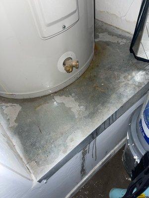 Leaking water heater