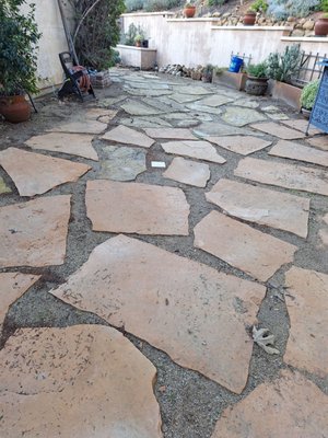 Replacement of paving stones