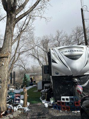 RV space big enough for large rigs.