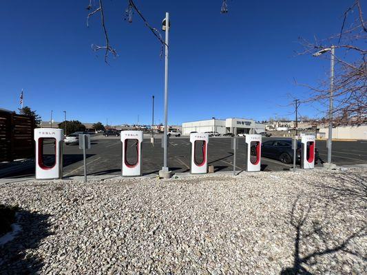 Superchargers looking north