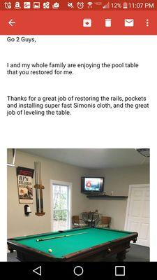 Review from this table Go 2 Guys completely restored, this table was found laying in a barn!!