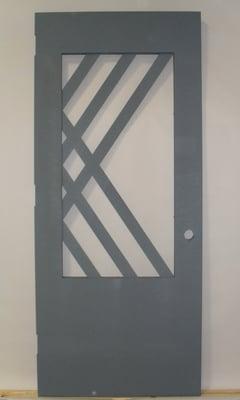 A custom hollow metal door example