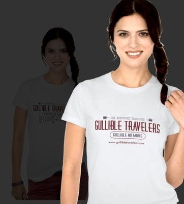 Women t-shirts by Gullible Travelers