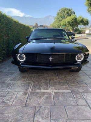 Installed & fixed headlights on my 51 Chevy & 70 Mustang