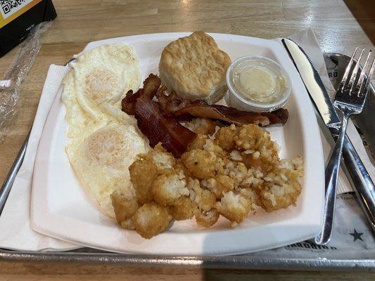 American breakfast. That butter is DELICIOUS. Food was good.