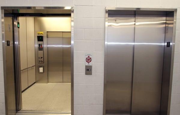 The large cargo elevators at Safeguard Self Storage make it easy to get even the largest items to the upper floor units.