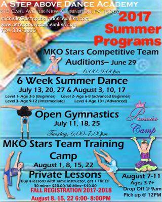 Summer Programs 2017