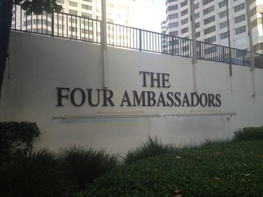 The Four Ambassadors main entrance.